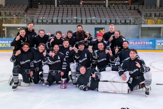 Peterborough Warriors with the Tier 2 trophy
